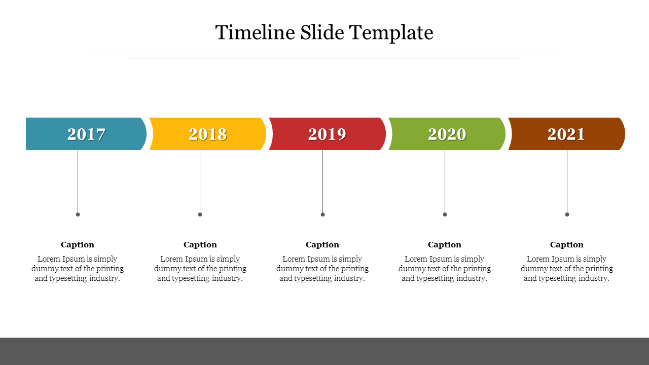 Elegant Timeline slide Template Presentation